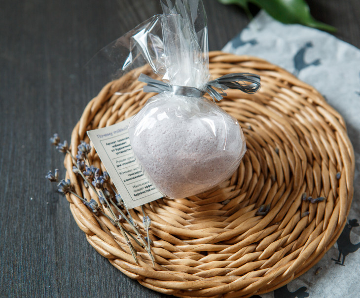 9013 Масло-соль для ванн Французская лаванда 60 г Вкусляндия  - Вид №1