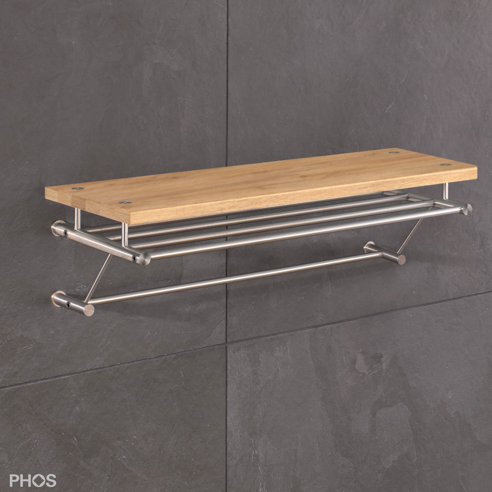 G8-600-Eiche Навесной шкаф g8 с 5 платяными штангами и полкой из дуба - ширина 65 см PHOS 