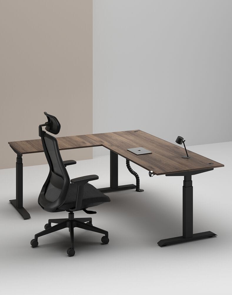 Деревянный регулируемый по высоте угловой стол с системой люверсов WORKSPACE MAX TRIPLE MOTOR ARCH-00114643 - Вид №40