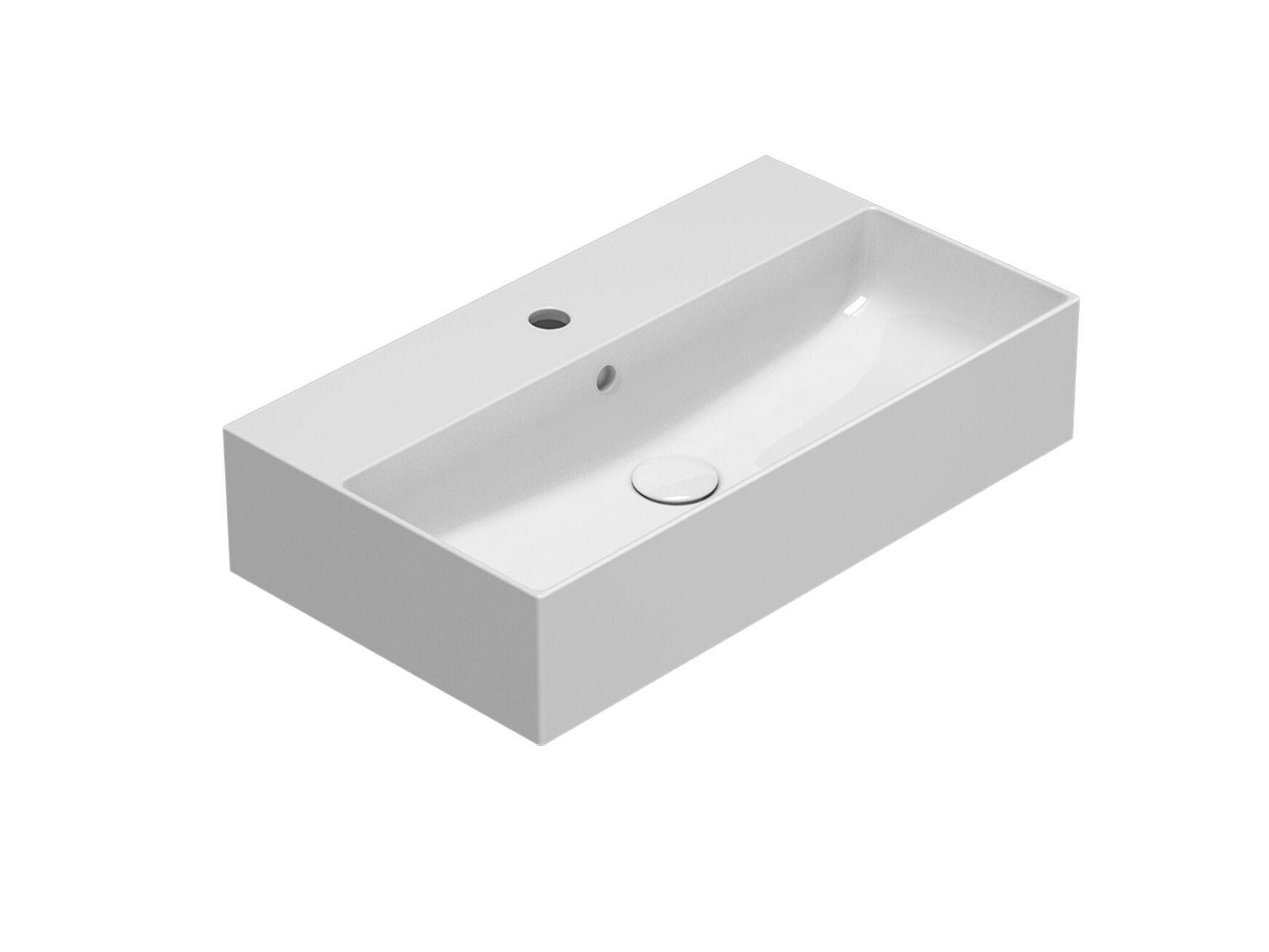 Керамическая одиночная прямоугольная раковина Ceramica Globo плиты ARCH-00004542