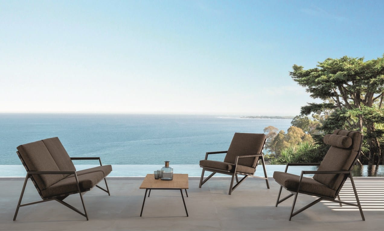 2-местный тканевый съемный садовый диван Talenti коттедж ARCH-00030872 - Вид №4