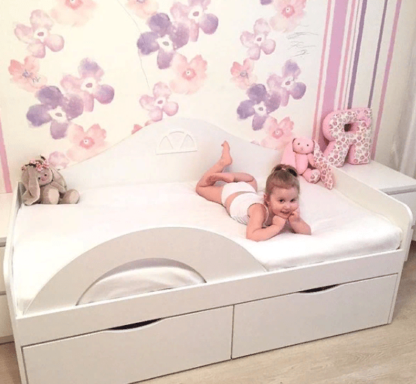 Подростковый диван-кровать с 2 ящиками "Амстердам" МАНДАРИН АМСТЕРДАМ 179541 Белый Santreyd  - Вид №6