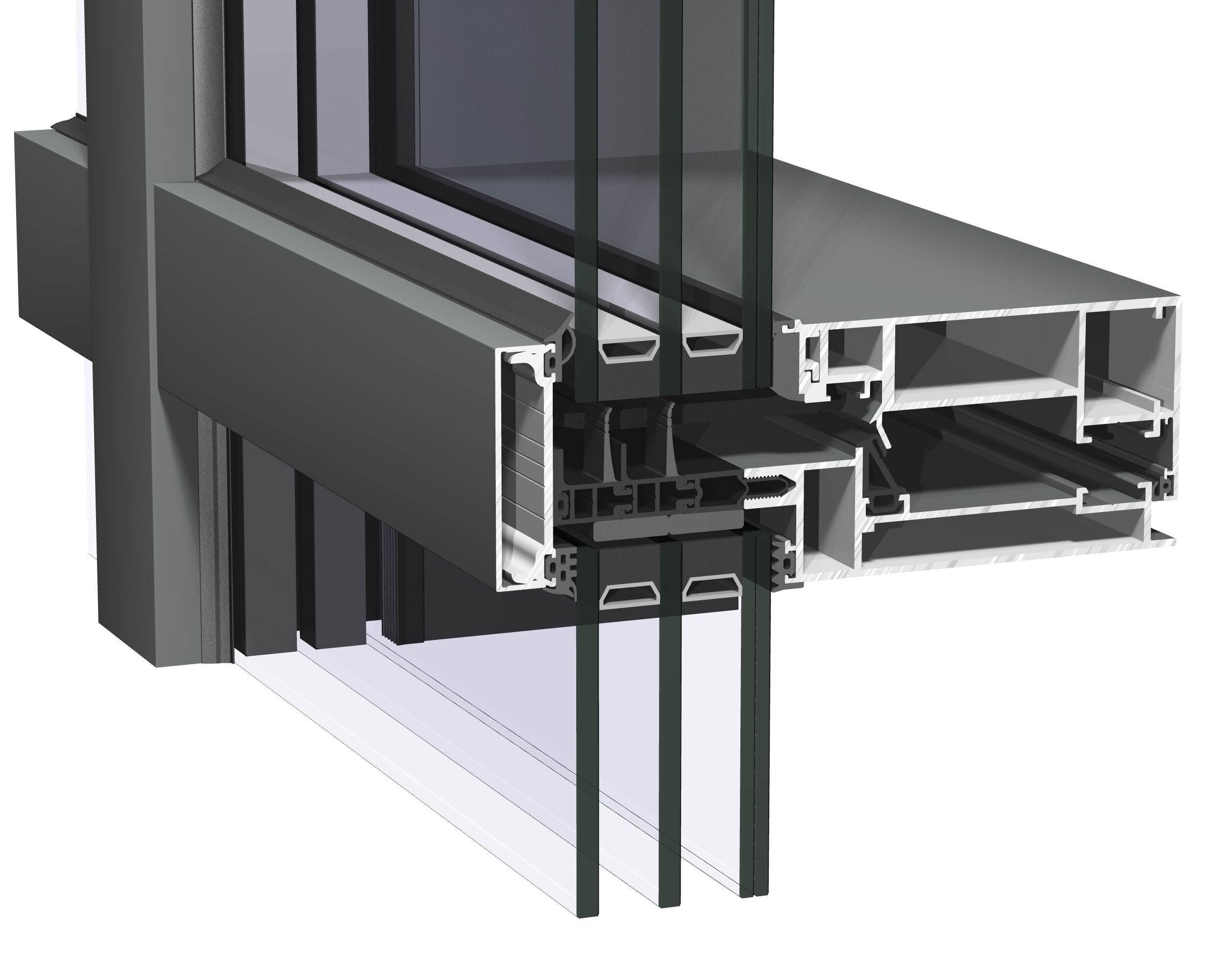 Открывающиеся элементы с выдвижной створкой, встроенные в фасад Reynaers Aluminium ConceptWall ARCH-00134984 - Вид №3