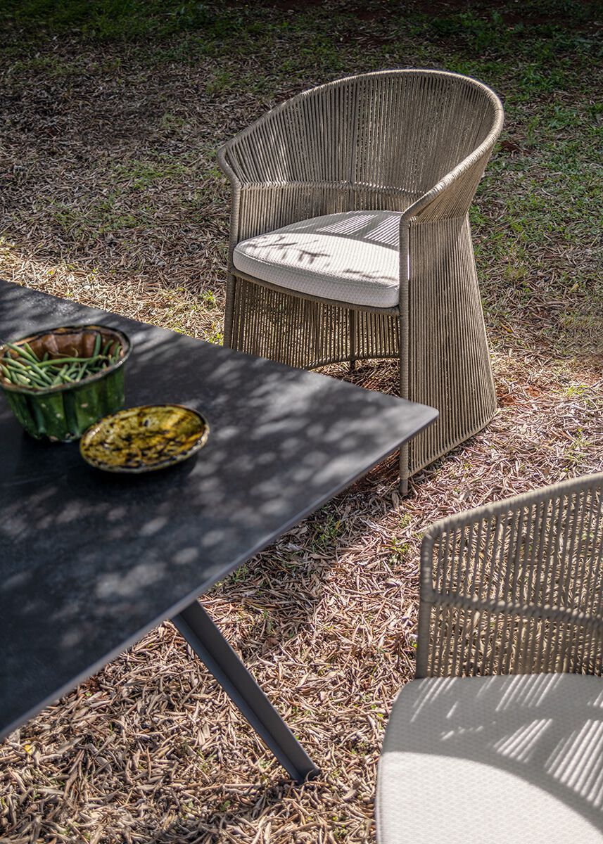 Съемный веревочный садовый стул с подлокотниками Potocco ARCH-00117046 - Вид №3