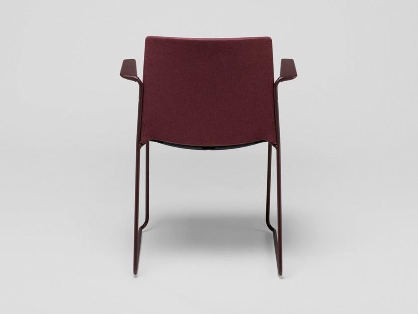 ENEA Тканевый стул на санках с подлокотниками Ema sun-id-1354079 - Вид №4