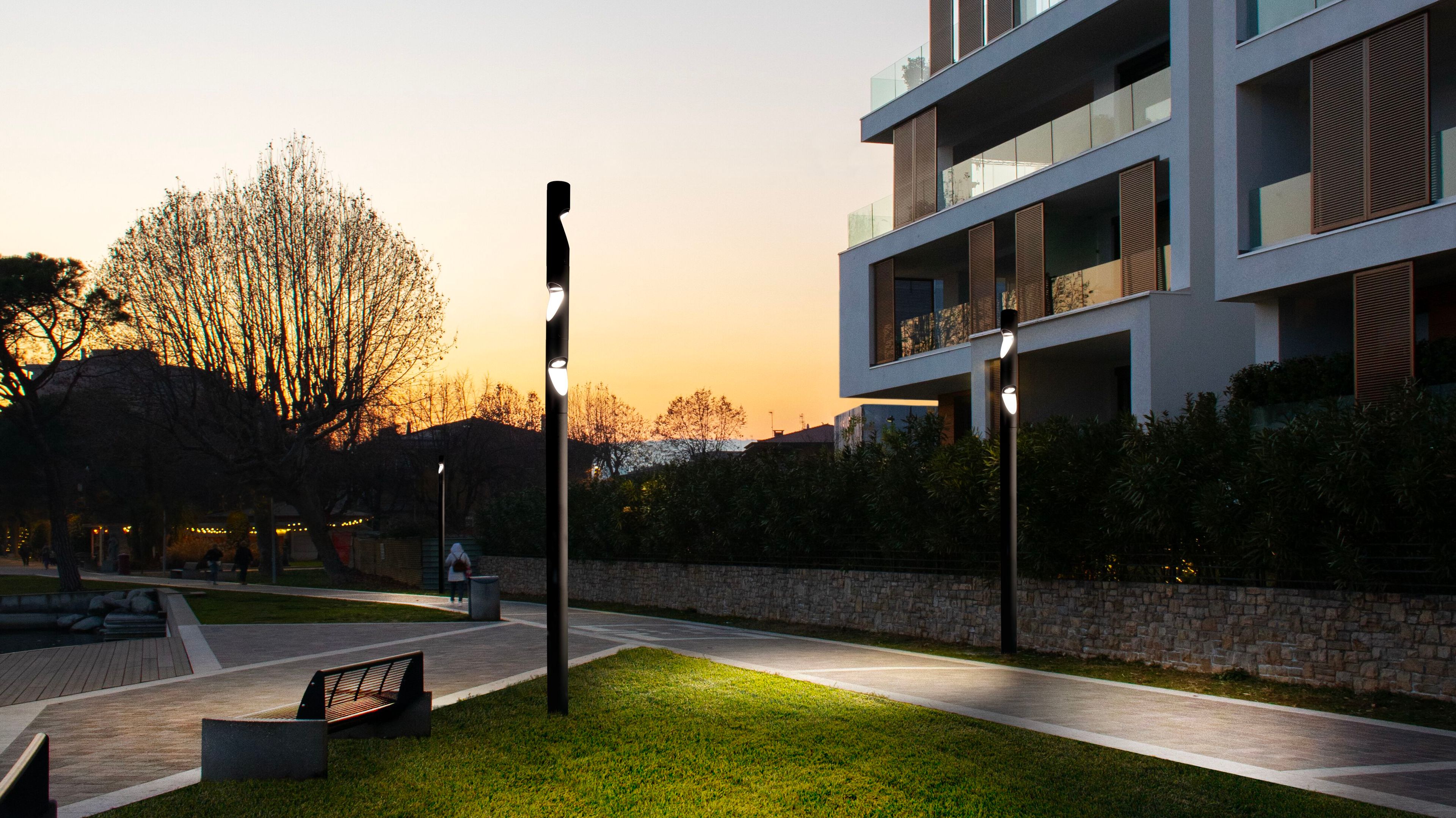 Литой алюминиевый светодиодный уличный фонарь SIMES Minishift ARCH-00072571 - Вид №1