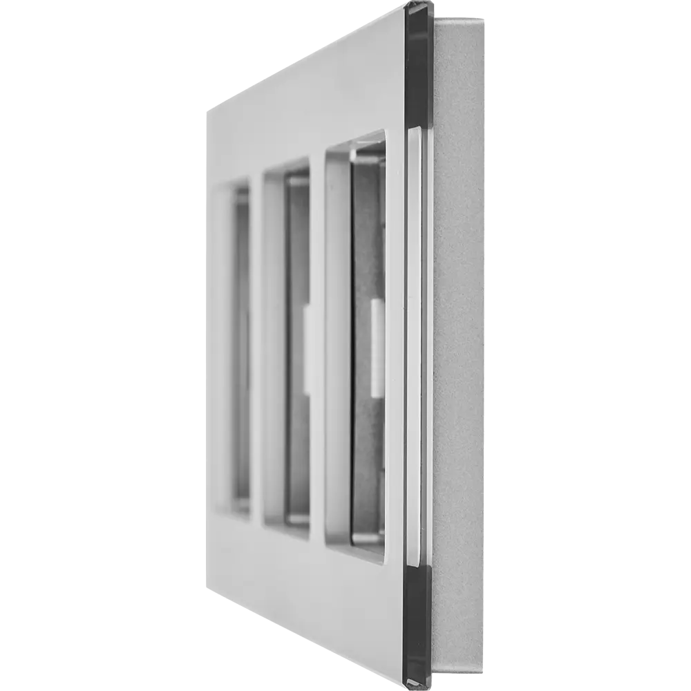 Рамка IEK Brite-3 для розеток и выключателей в сером цвете 87761309 STLM-1115146 - Вид №1