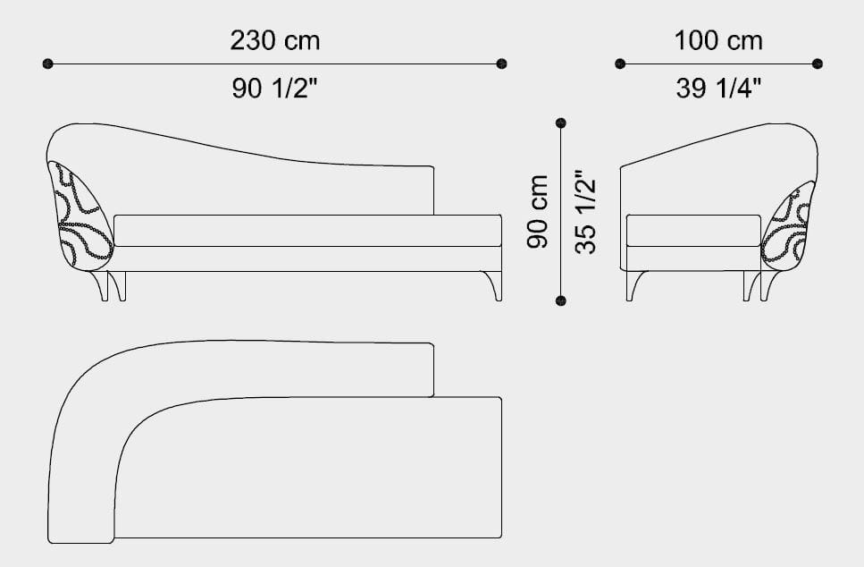 Бархатная мягкая спальная кровать ETRO Home Interiors ARCH-00078822 - Вид №4