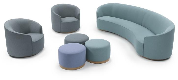 Marelli Круглый пуф из ткани Moon 9mn102 - Вид №2