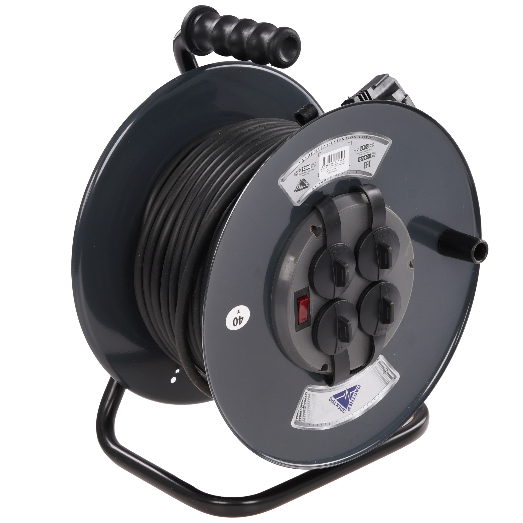 Удлинитель Партнер-электро ProfiLine серый 9280518 STDN-0101774