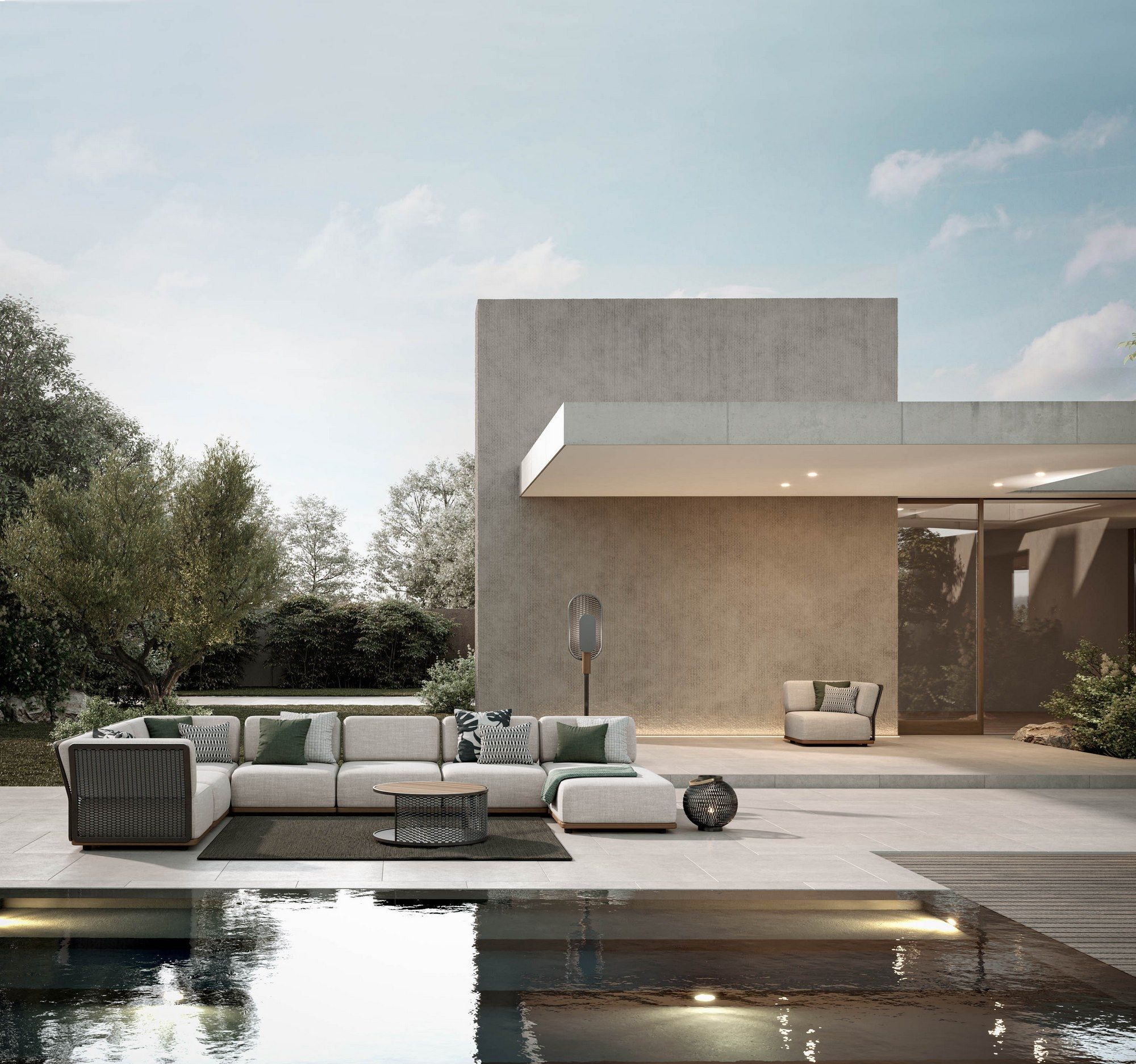 Тканевый модульный садовый диван Atmosphera Выключатель ARCH-00072738 - Вид №2