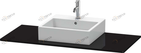 XS060D04040 XSquare Консоль Черный глянцевый лак Duravit