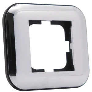 90802286 Рамка для розеток и выключателей Ovivo Loft Plus 1 пост цвет хром STLM-1434261
