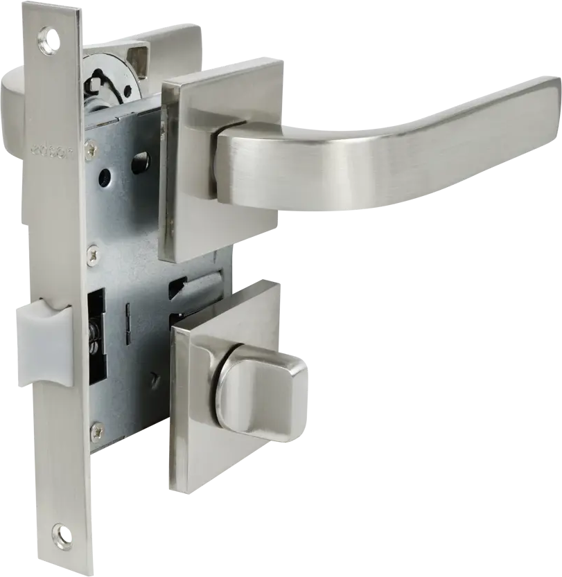 Дверные ручки EDSON WC7Q2 с запорным механизмом в стиле никель 85166449