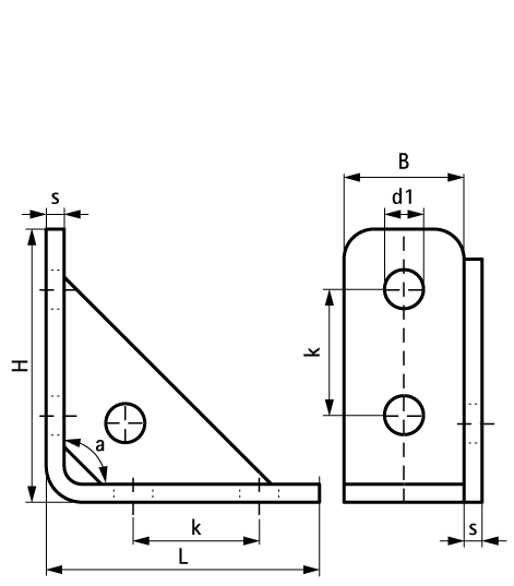 66587291 BIS Strut Stainless Steel Connector 90° Rigid для создания конструкций из профиля Strut walraven  - Вид №1