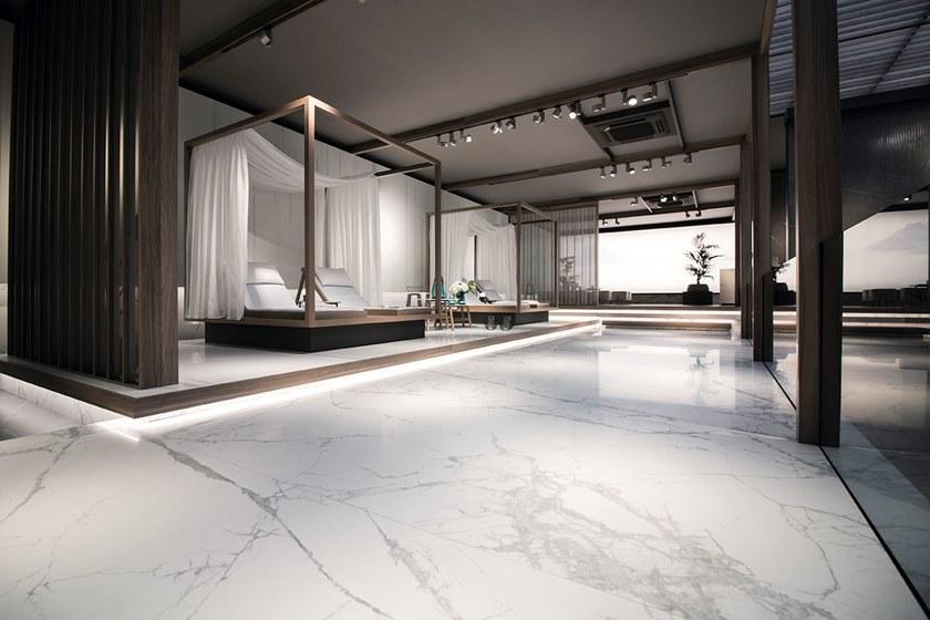 Inalco Настенная / напольная плитка из керамогранита с эффектом мрамора Mdi | islimm® sun-id-1438942 - Вид №8