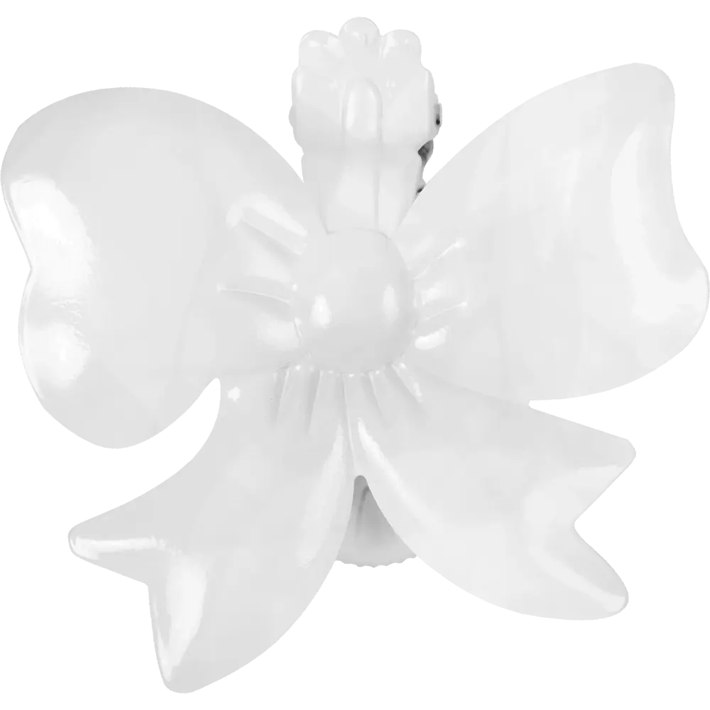 Клипса «Бант», металл, цвет белый ARTTEX STLM-2122464 - Вид №1