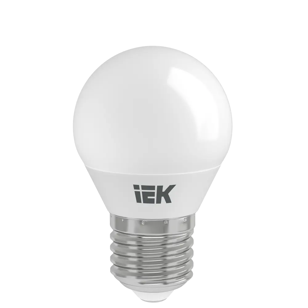 Лампа светодиодная IEK Шар G45 E27 7 Вт 230 В 3000 К свет тёплый белый 81944918 STLM-2174805  - Вид №1