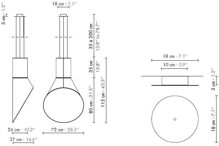 designheure Светодиодный подвесной светильник из стали и пвх Cargo sun-id-1495899 - Вид №10