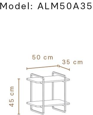 Momocca Прямоугольная тумба Adara Alm50a35 - Вид №3