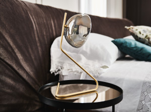 Прикроватная лампа из латуни и хрусталя