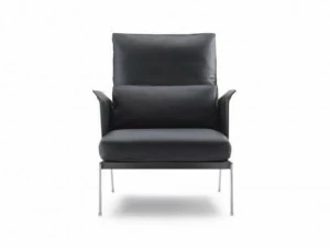 Flexform Кресло Bergere со съемным кожаным чехлом с подлокотниками Happy hour