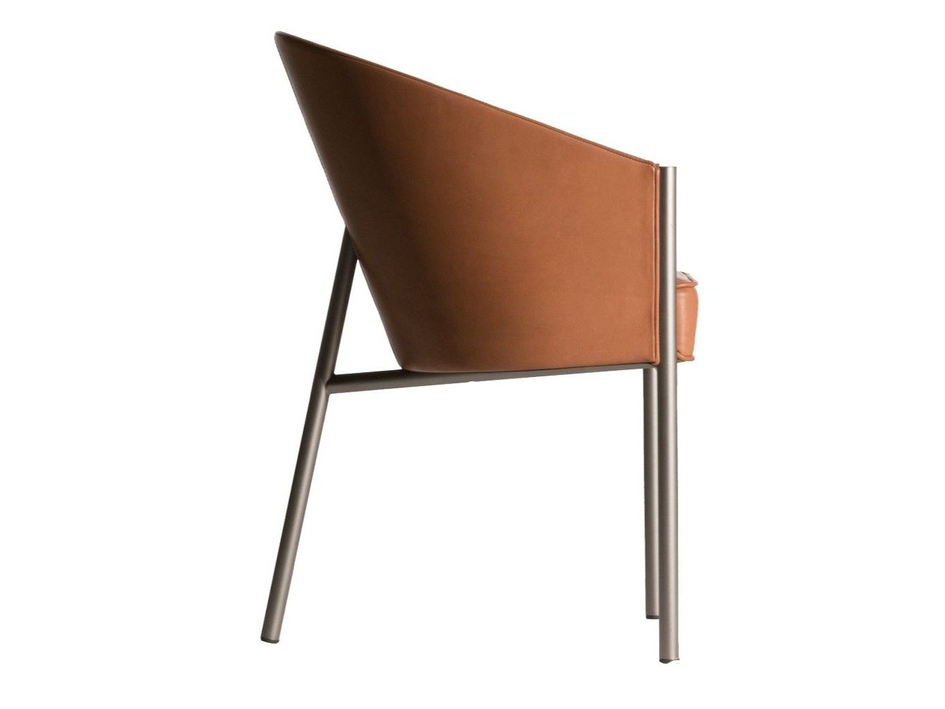 Кожаный мягкий стул с подлокотниками Driade ARCH-00056350