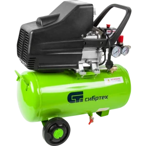 Компрессор масляный воздушный Сибртех КК-1100/22, 1.1 кВт, 135 л/мин, 22 л, прямой привод