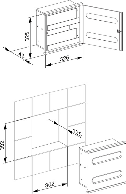 44985015102 Модуль для умывальника 2 KEUCO Plan Integral - Вид №2