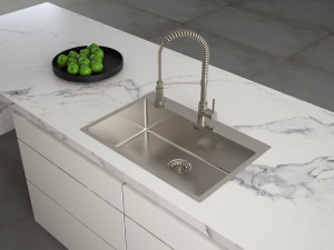 Раковина с одной чашей из нержавеющей стали