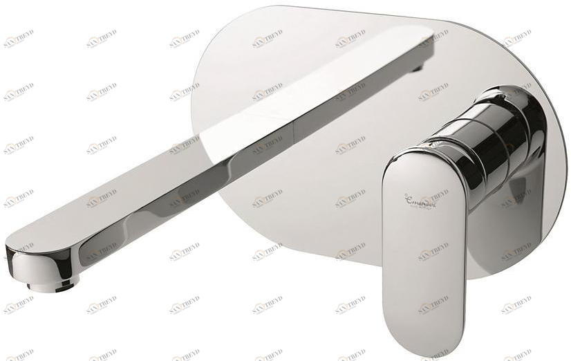 EMMEVI RUBINETTERIE Смеситель для раковины настенный из латуни без слива Kiry sun-id-1411779