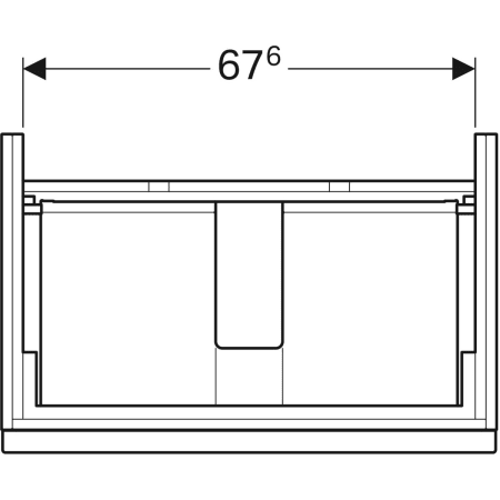 840377000 Шкафчик для раковины Geberit iCon, с двумя выдвижными ящиками Geberit  - Вид №18