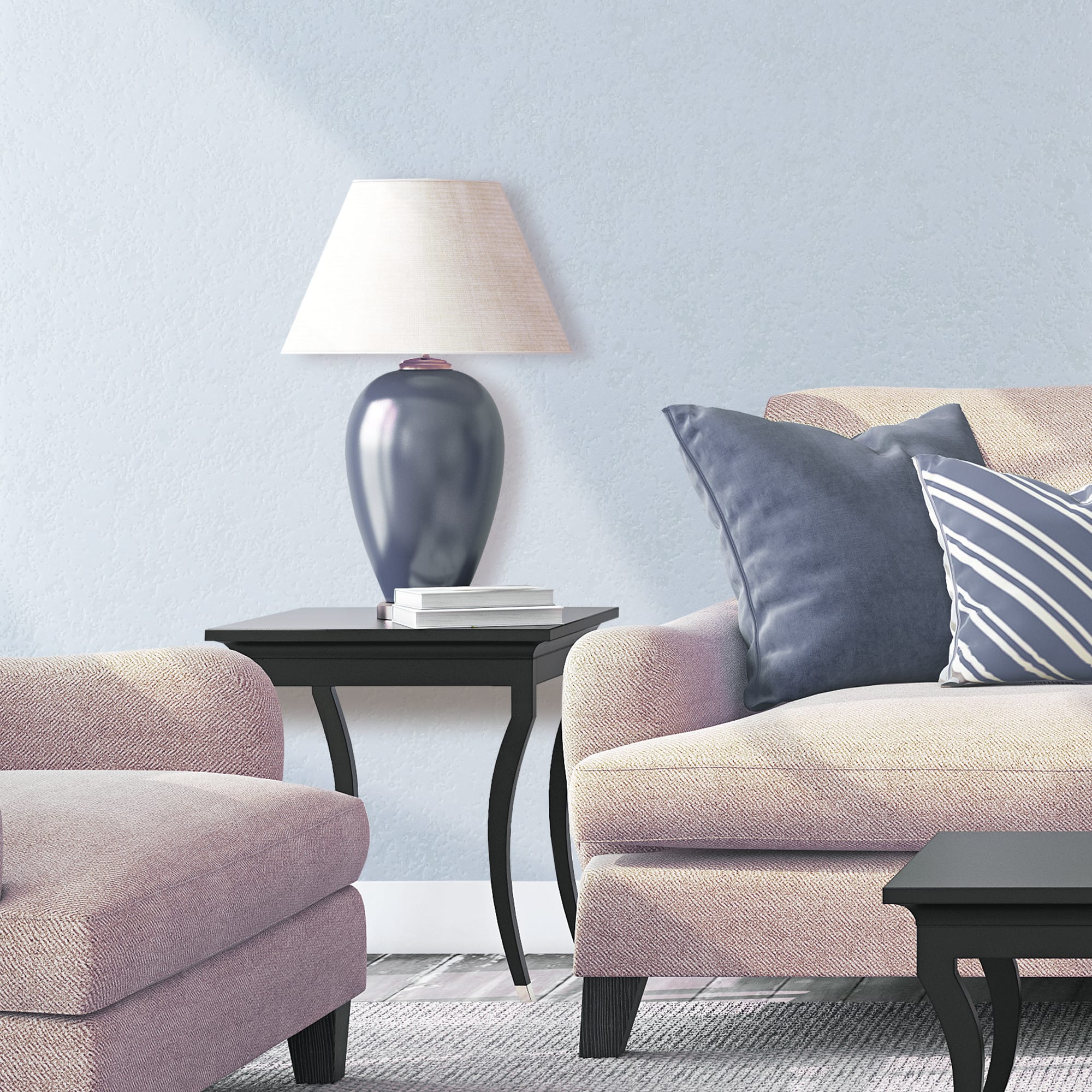 82938369 Обои виниловые синие 0.53 м 350 03 Фактура Santreyd - Вид №2