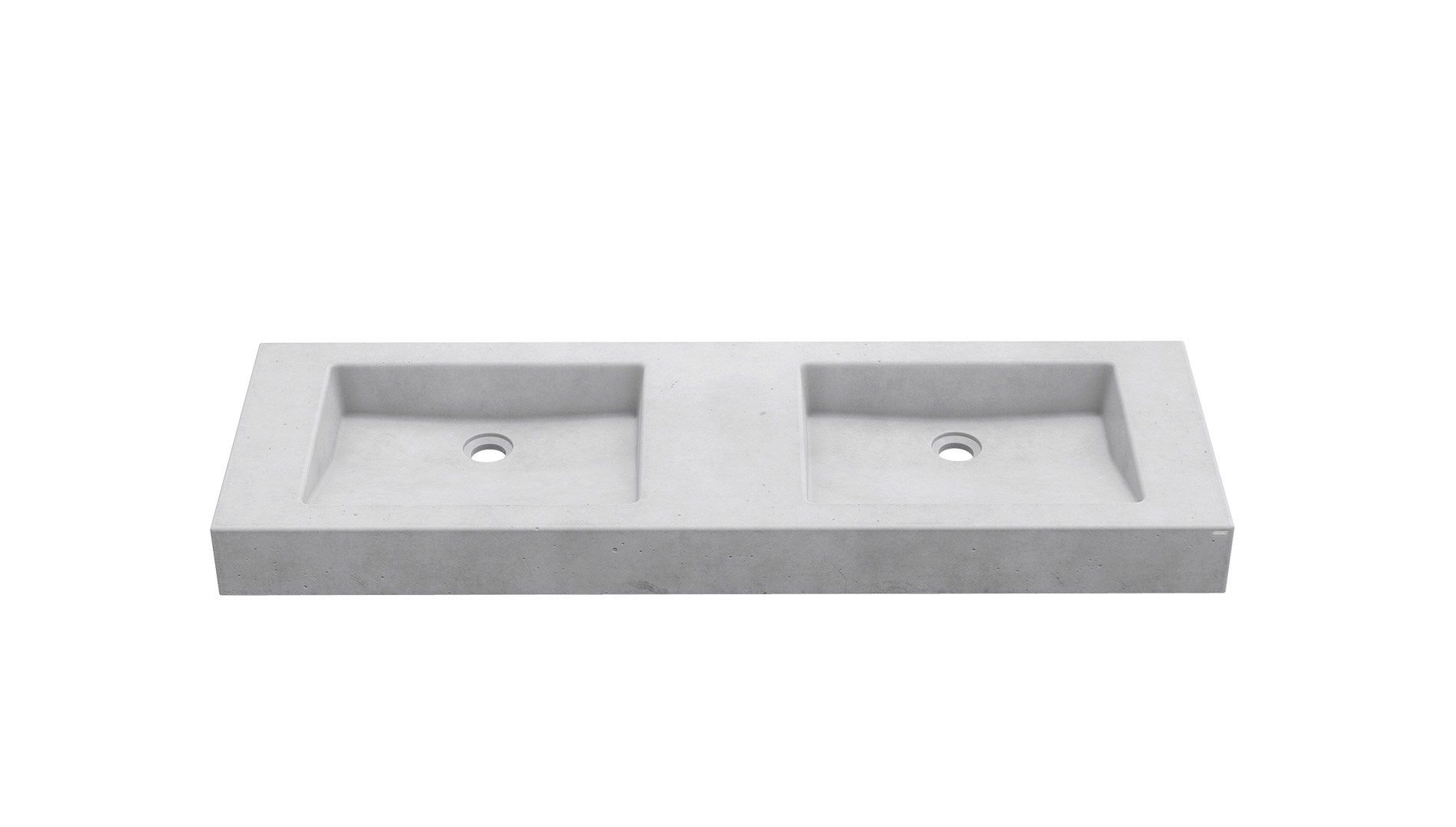 Двойной бетонный подвесной умывальник Gravelli SLANT 07 DOUBLE ARCH-00035507 - Вид №7