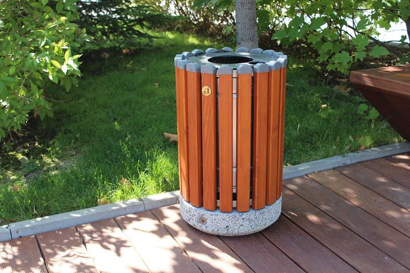 ENCHO ENCHEV - ETE Бетонный мусорный бак с крышкой для улицы  43  - Вид №3