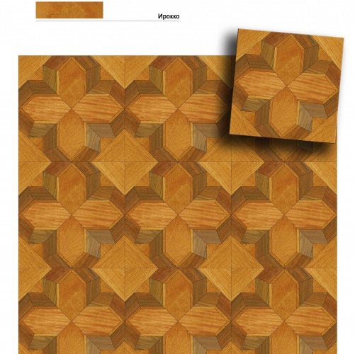 Художественный паркет Da Vinci Щитовой 26-521 Дуб (Гладкая) 500х500 мм 26010521 - Вид №1