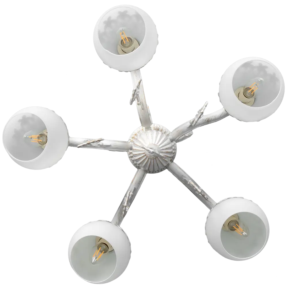Люстра потолочная Louis L1083, 5 ламп E27, 15 м², цвет серый LAMPLANDIA STLM-2173315 - Вид №1