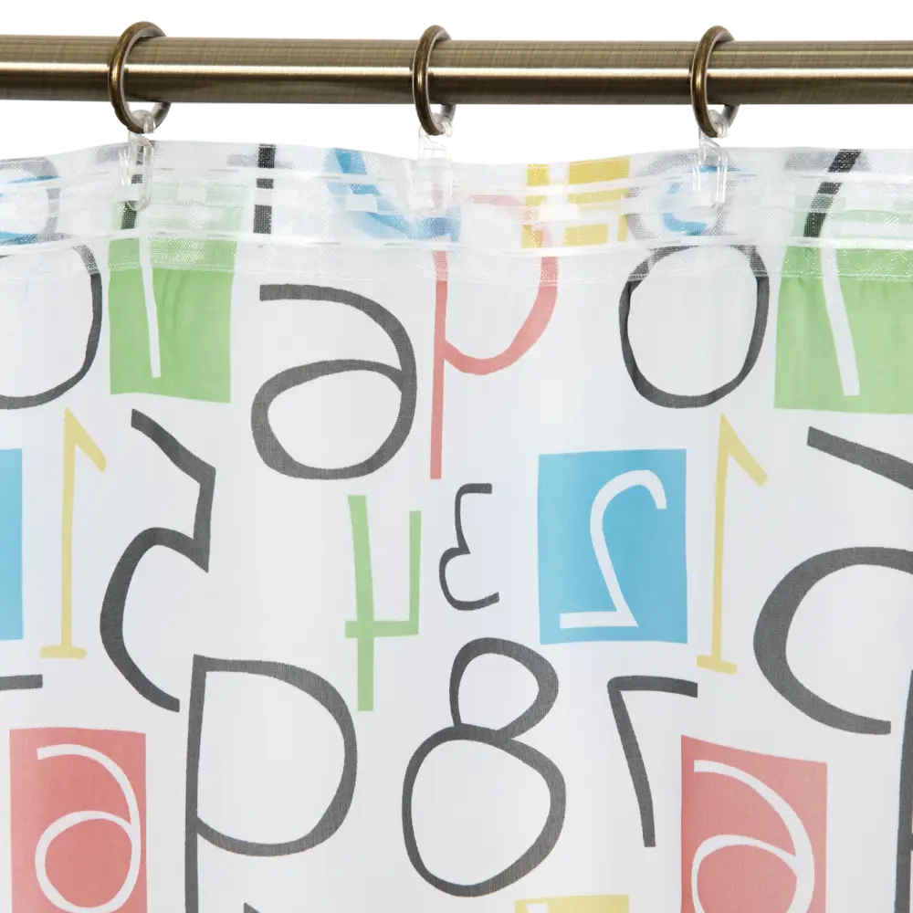 Тюль на ленте «Буквы», 250x280 см, буквы, цвет белый GARDEN STLM-2010123 - Вид №5