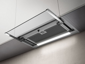 GLASS OUT IX/A/60-PRF0109787 Вытяжки / встраиваемая, 60 см, 1000 куб.м., электронное управление, светодиодное освещение, нержавеющая сталь+белое стекло Elica