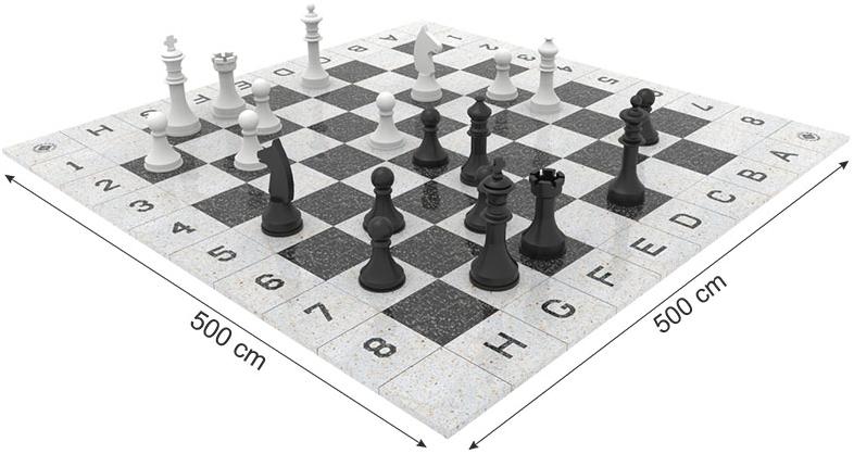 ENCHO ENCHEV - ETE Гигантская бетонная шахматная доска  162  - Вид №5
