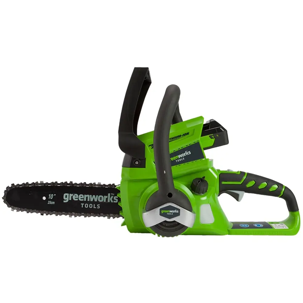 Аккумуляторная пила Greenworks 2000007VA 24 В шина 25 см АКБ и ЗУ в комплекте STLM-2206603 - Вид №1