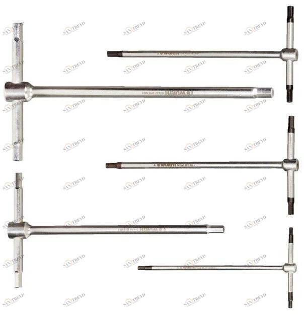 Würth Набор отверток с шестигранной головкой и Т-образной рукояткой 5 шт. Assortimenti cacciaviti 0715335100