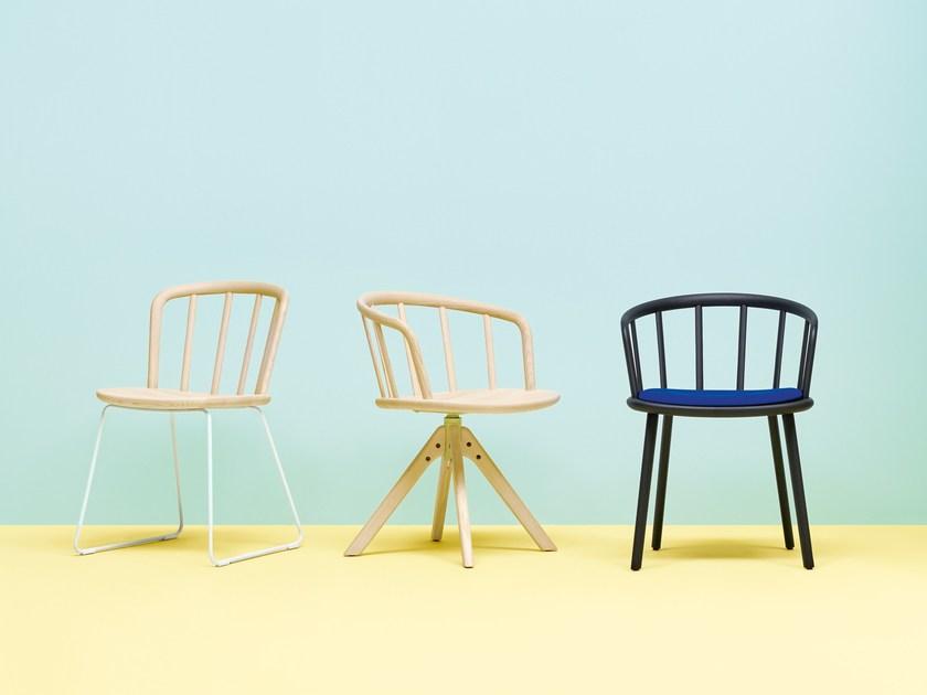 Pedrali Вращающийся стул на козелке из ясеня Nym 2845 - Вид №2