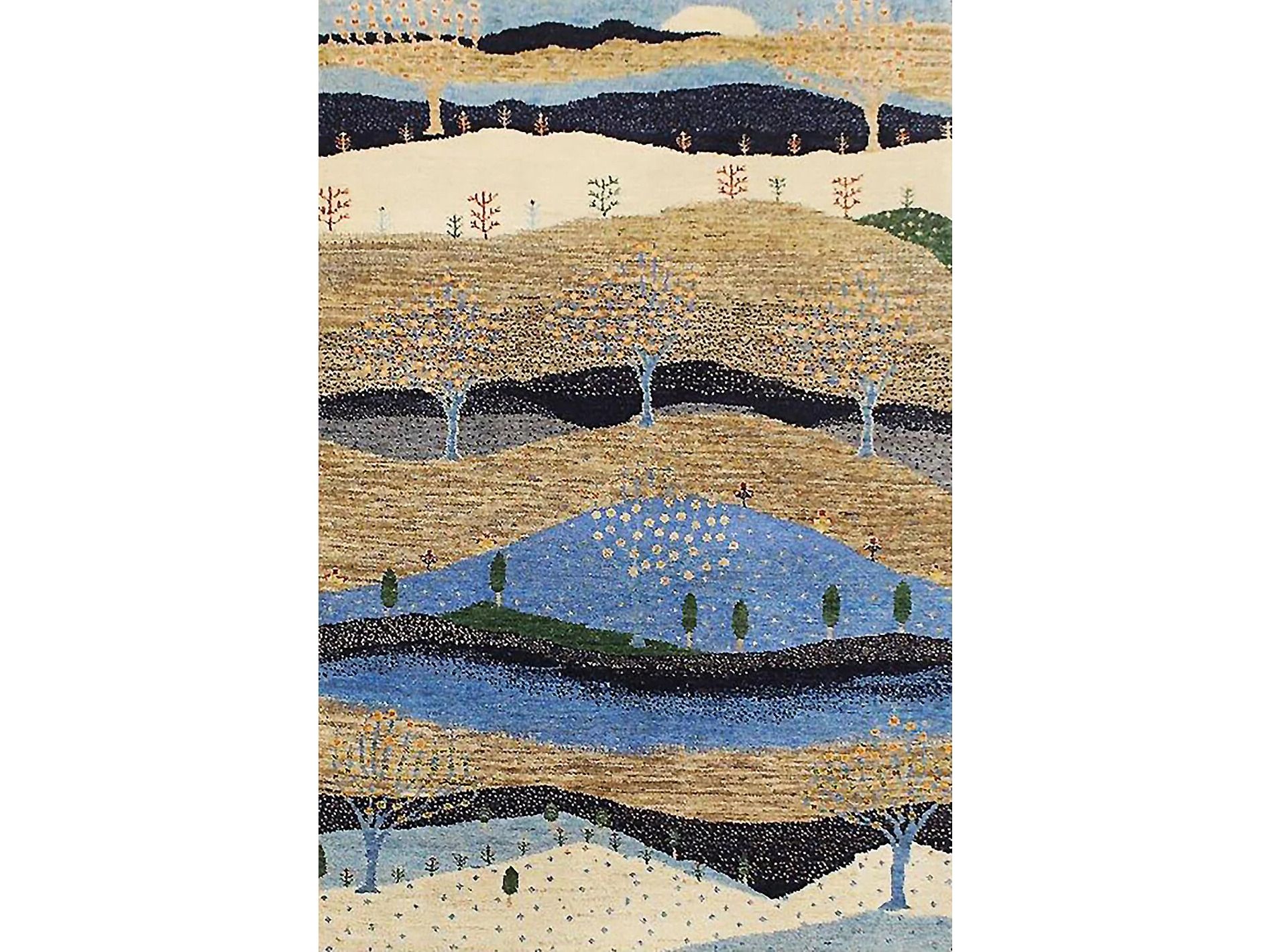 Прямоугольный шерстяной ковер Zollanvari Gabbehs Landscapes ARCH-00010683