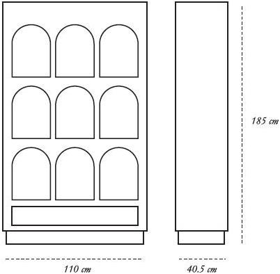 Scarlet Splendour Самонесущий открытый книжный шкаф Vanilla noir sun-id-1491606 - Вид №7