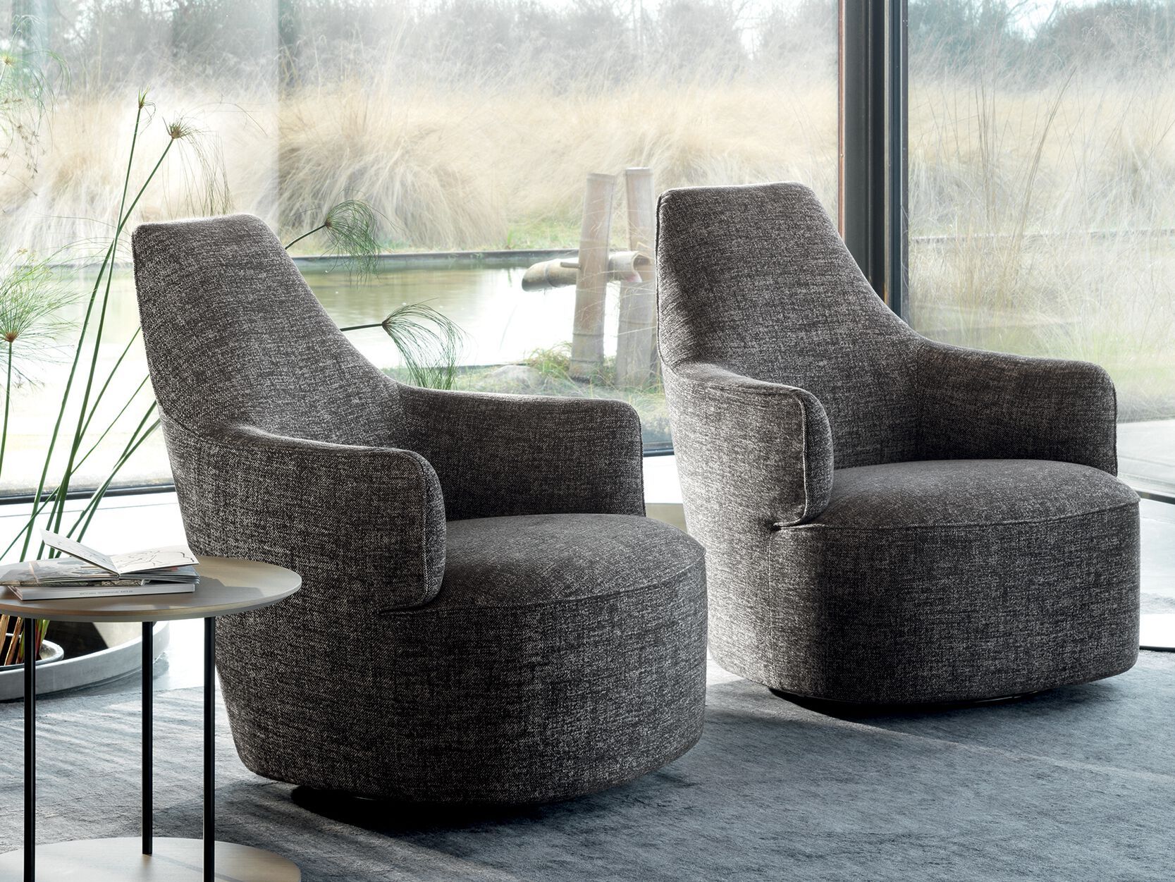 Тканевое кресло с высокой спинкой Ditre Italia LUNA ARCH-00075122 - Вид №1