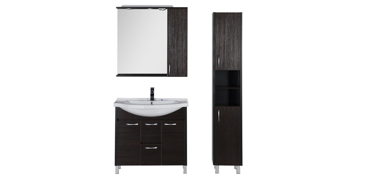 Комплект мебели Aquanet Донна 100 венге 00169195 - Вид №2