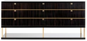 Stylish Club Лакированный комод из фанерованной древесины Manhattan Scf.m17