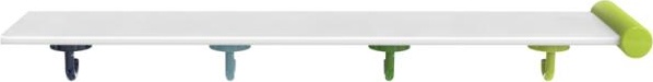 800.03.413 Удлинительная полка с крючками, 4 места HEWI Kids - Вид №3