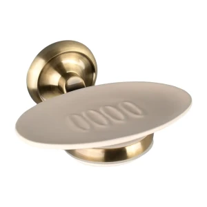 Мыльница Antico подвесная металл цвет латунь